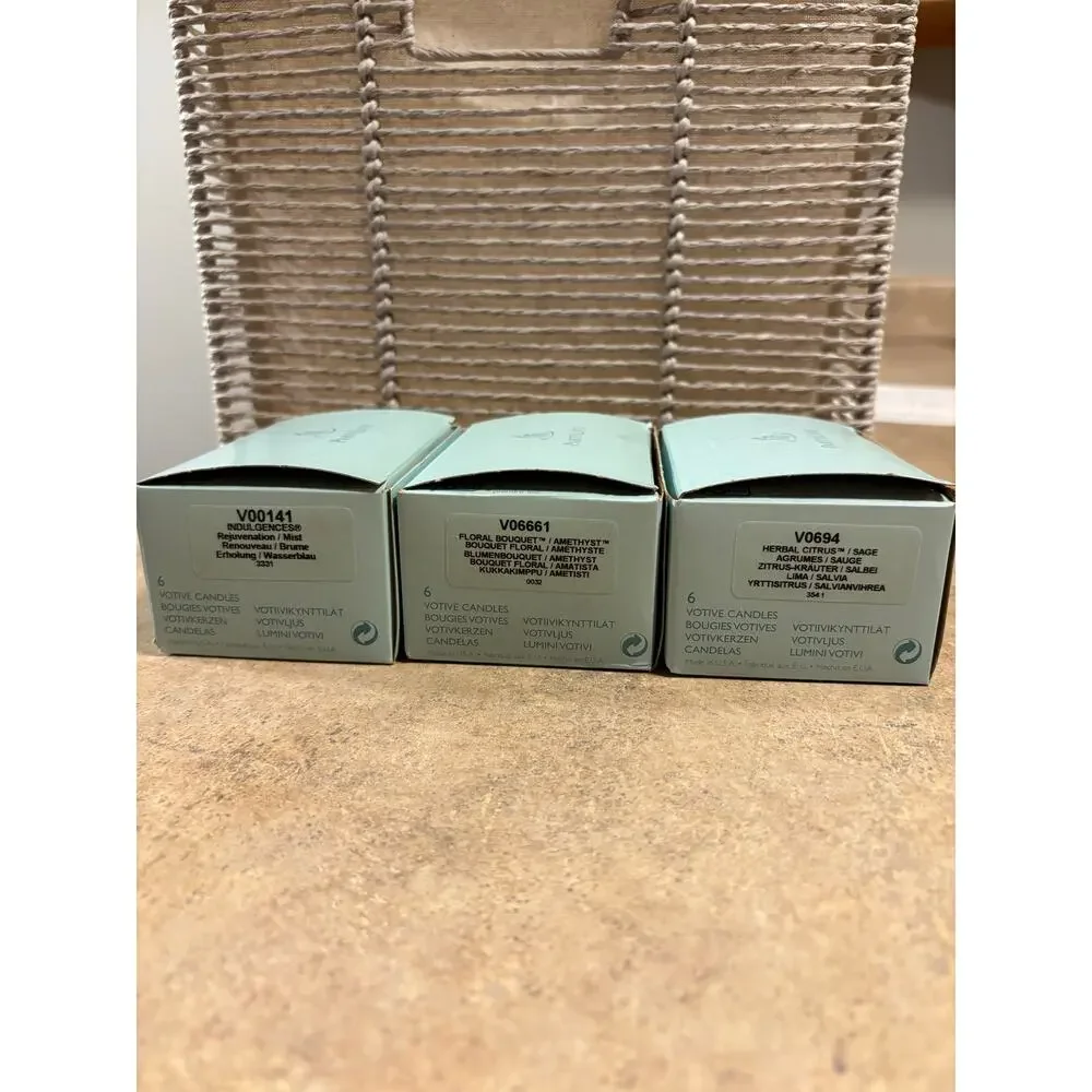 NEW Retired PartyLite votive candles (3 boxes/18 candles total) - Picture 2 of 3